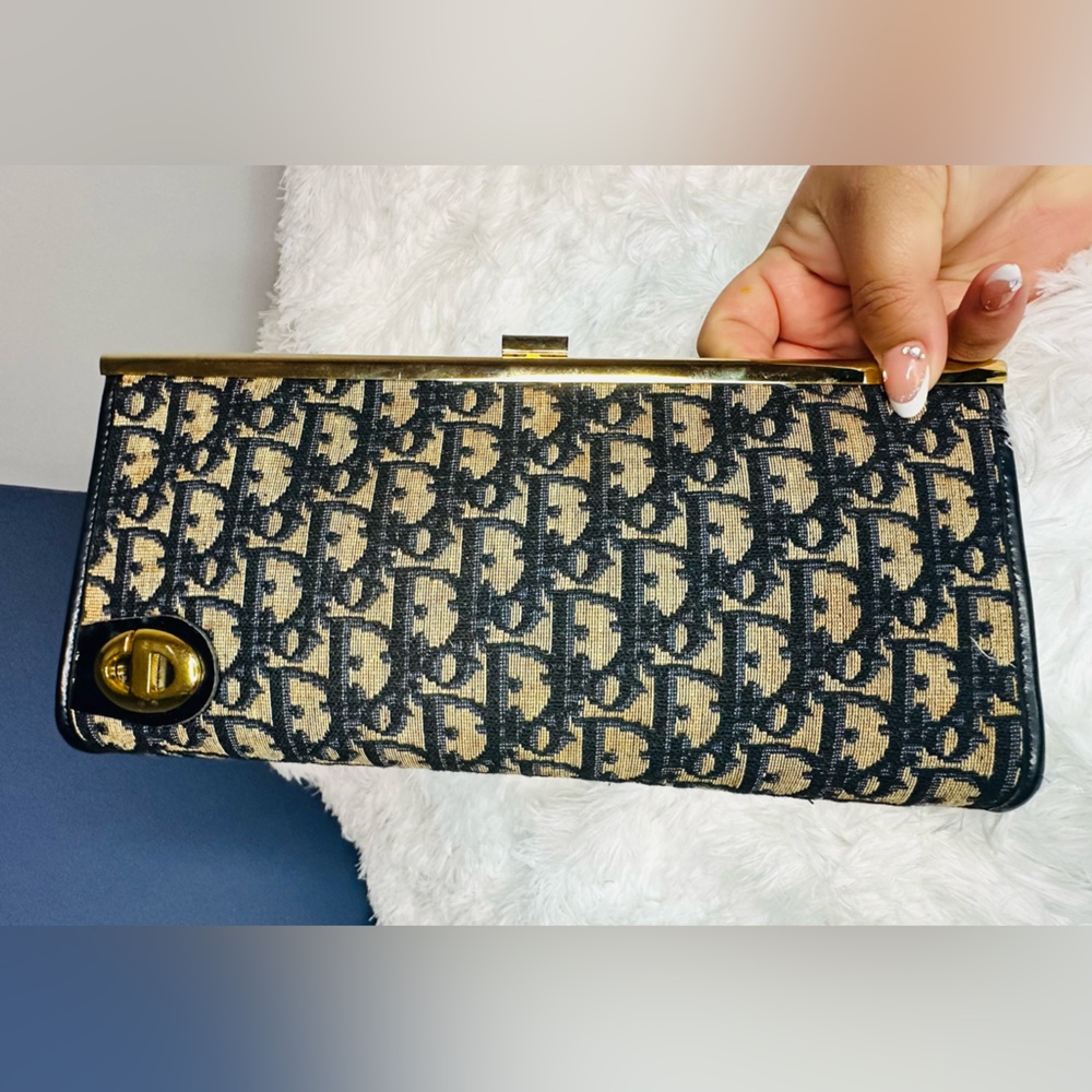 Dior Blue Monogram Clutch Bag - Picture 5 of 5